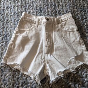 Levi's high waisted mom shorts, size 28, white